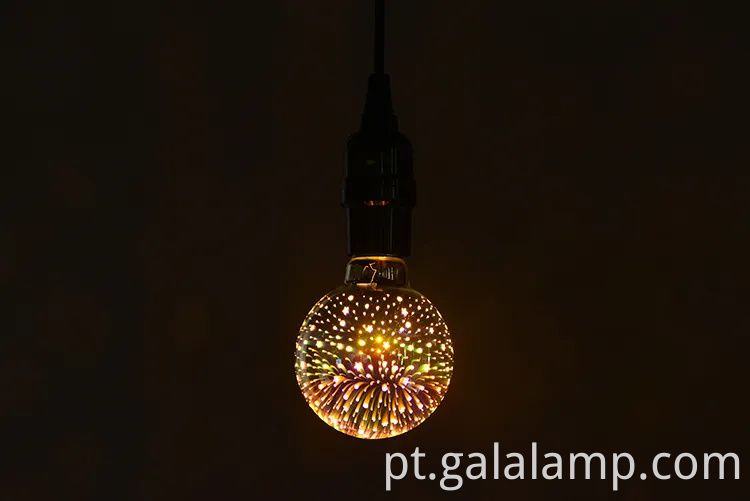 Os fogos de artifício 3D deslumbrantes lideraram a lâmpada Edison para decoração festiva
